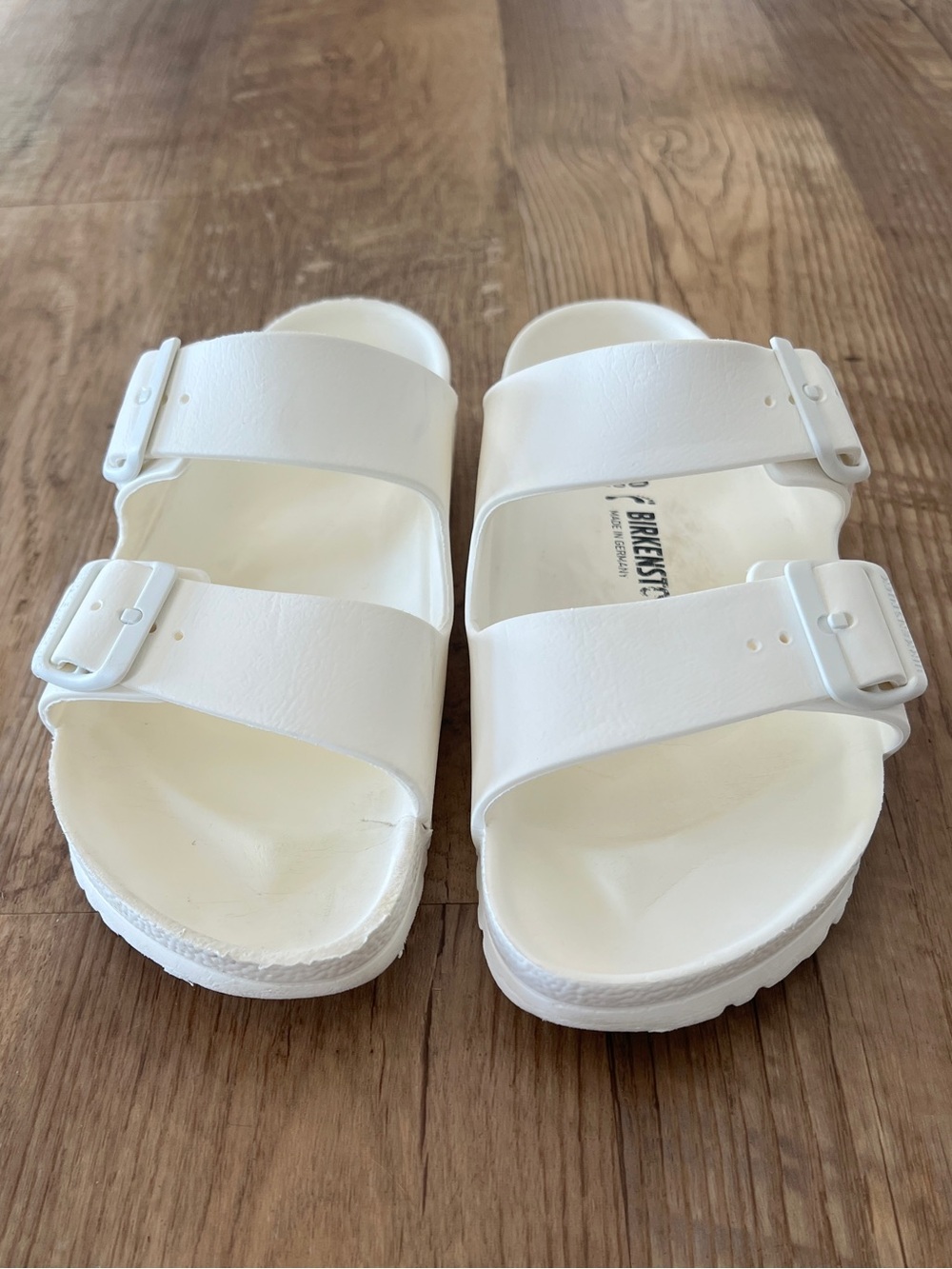 Birkenstock Arizona White Two-Strap EVA Sandals